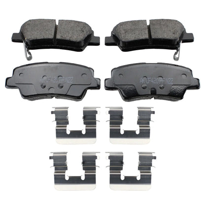 Set of 2 DuraGo Rear Rotors & Akebono ProACT Ceramic Pads for Elantra Forte5 (2017–2020)