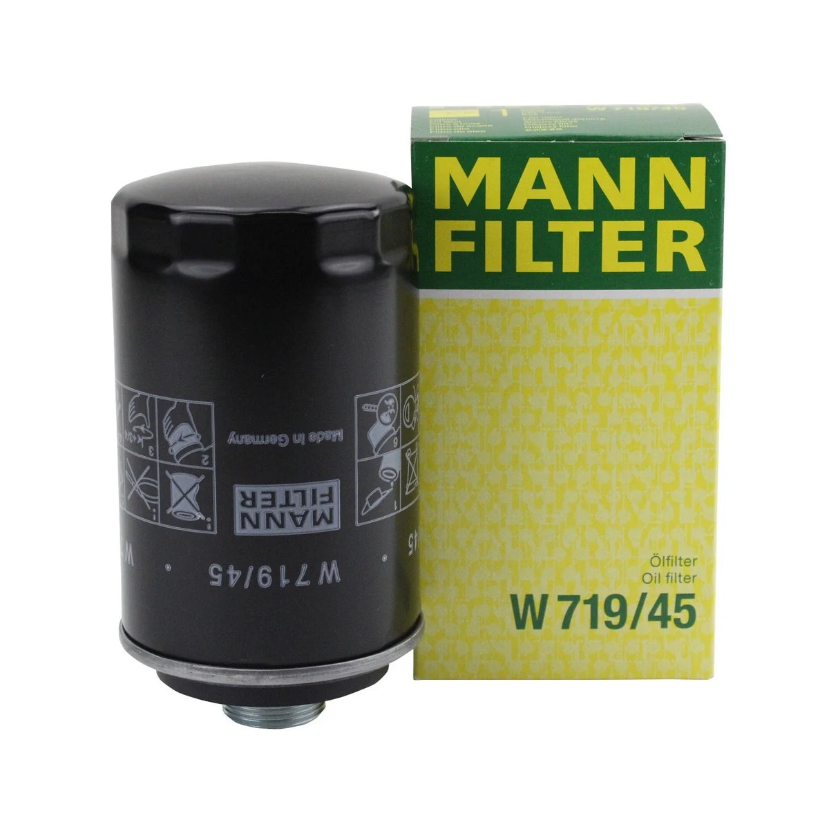 Mann Oil Filter W 719/45 for Audi A3 A4 TT A6 VW Beetle CC Eos GTI Jetta Passat (2000–2023)