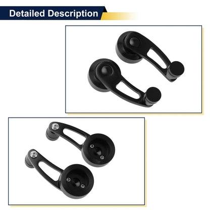 Set of 1 Car Door Window Crank Handle for Chevy Ford Chrysler (Black)