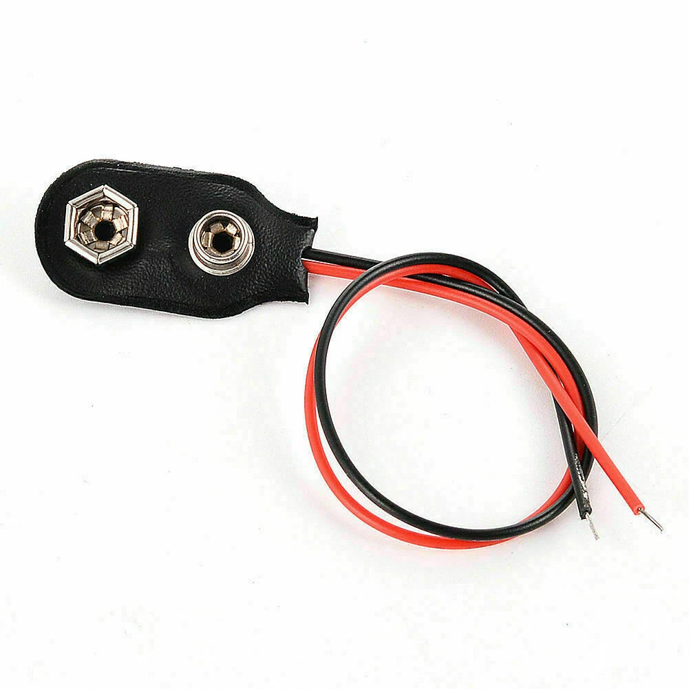 Pack of 10 9V Battery Connector Snap Clip Wire Lead Holder T Type