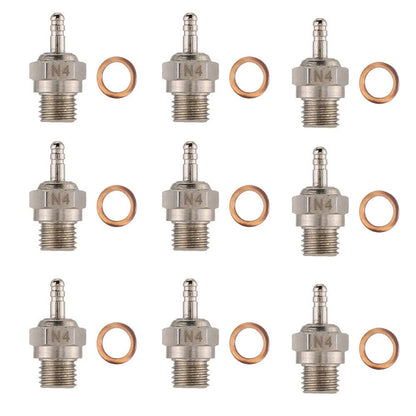 9Pcs Glow Plug for Traxxas T-Maxx 2.5 (1/10)