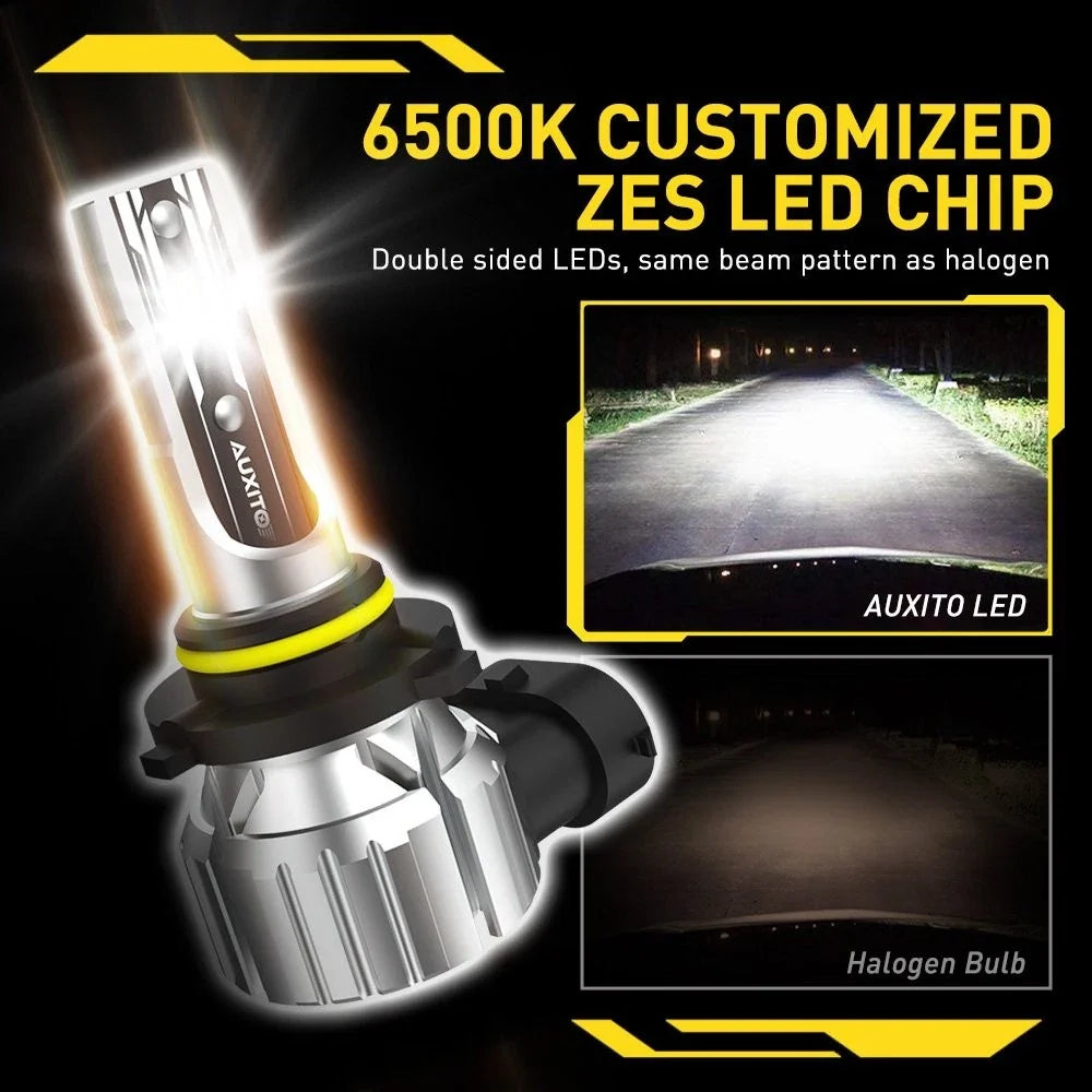 2X 9006 HB4 LED Headlight Bulbs for
