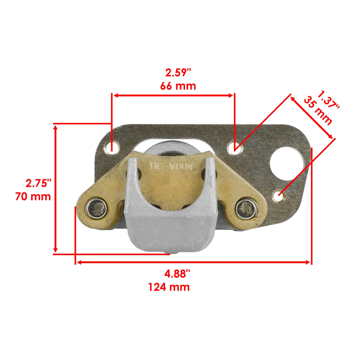 Front Left Brake Caliper w/ Brake Pads for Polaris Magnum 325 (2001–2002) MP1191CR106SU