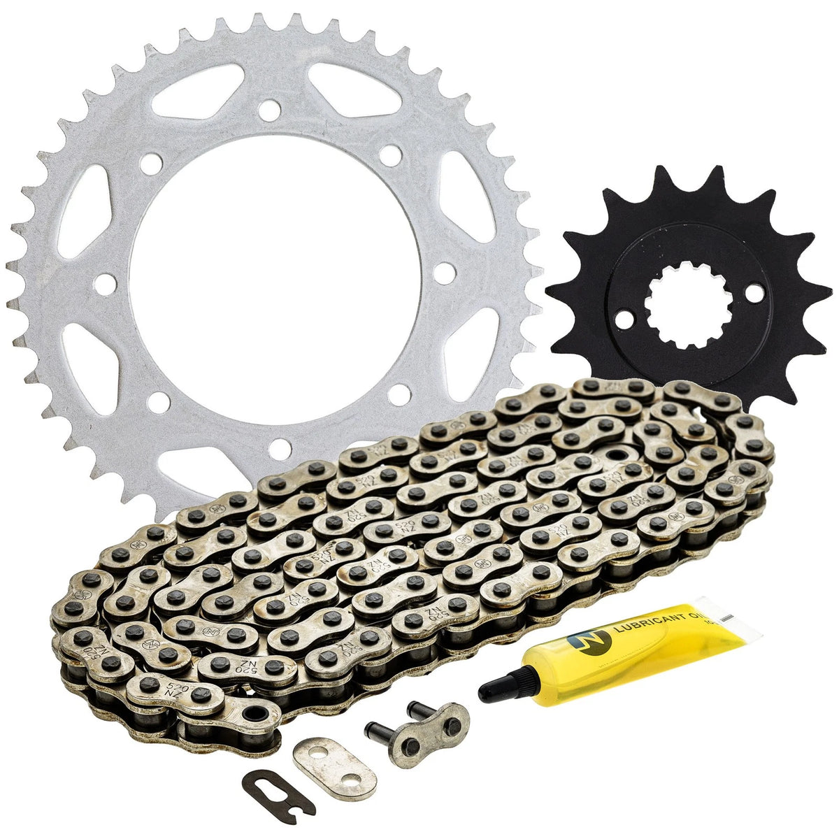 Sprocket Chain Set for Kawasaki KLR650 (MK1003749, 13144-1253, 42041-0090, 42041-1260)