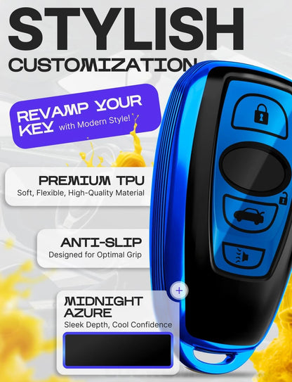 TPU Key Fob Cover for Subaru Outback, Crosstrek, Forester (2010–2023)