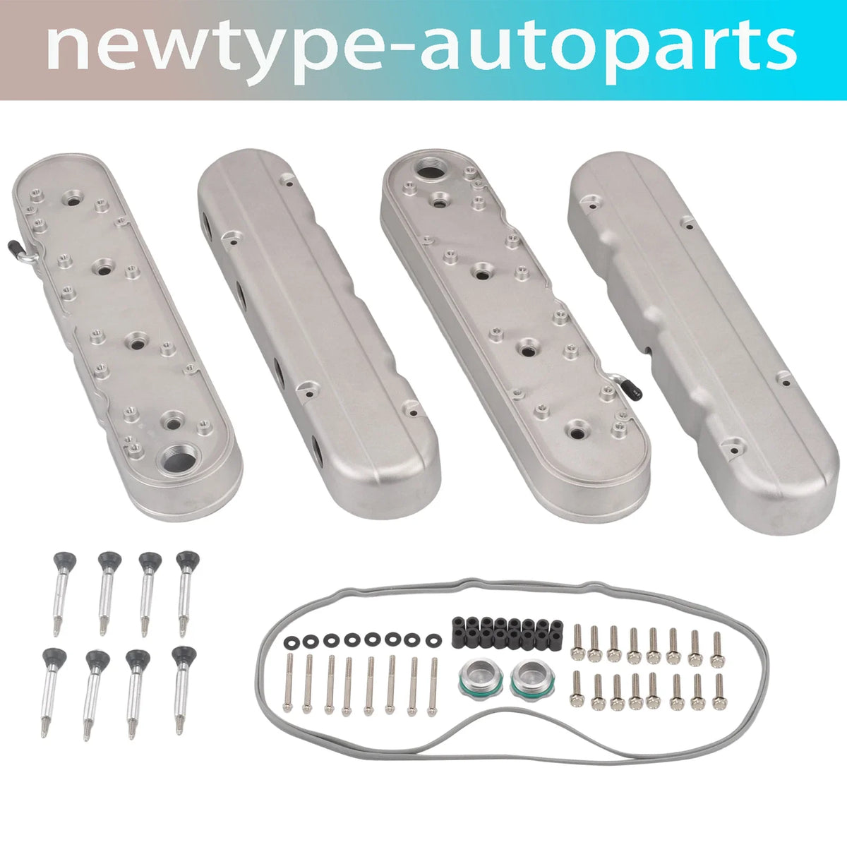 LS Smooth Cast Valve Covers for Chevy Small Block SB V8 (1970–1985)