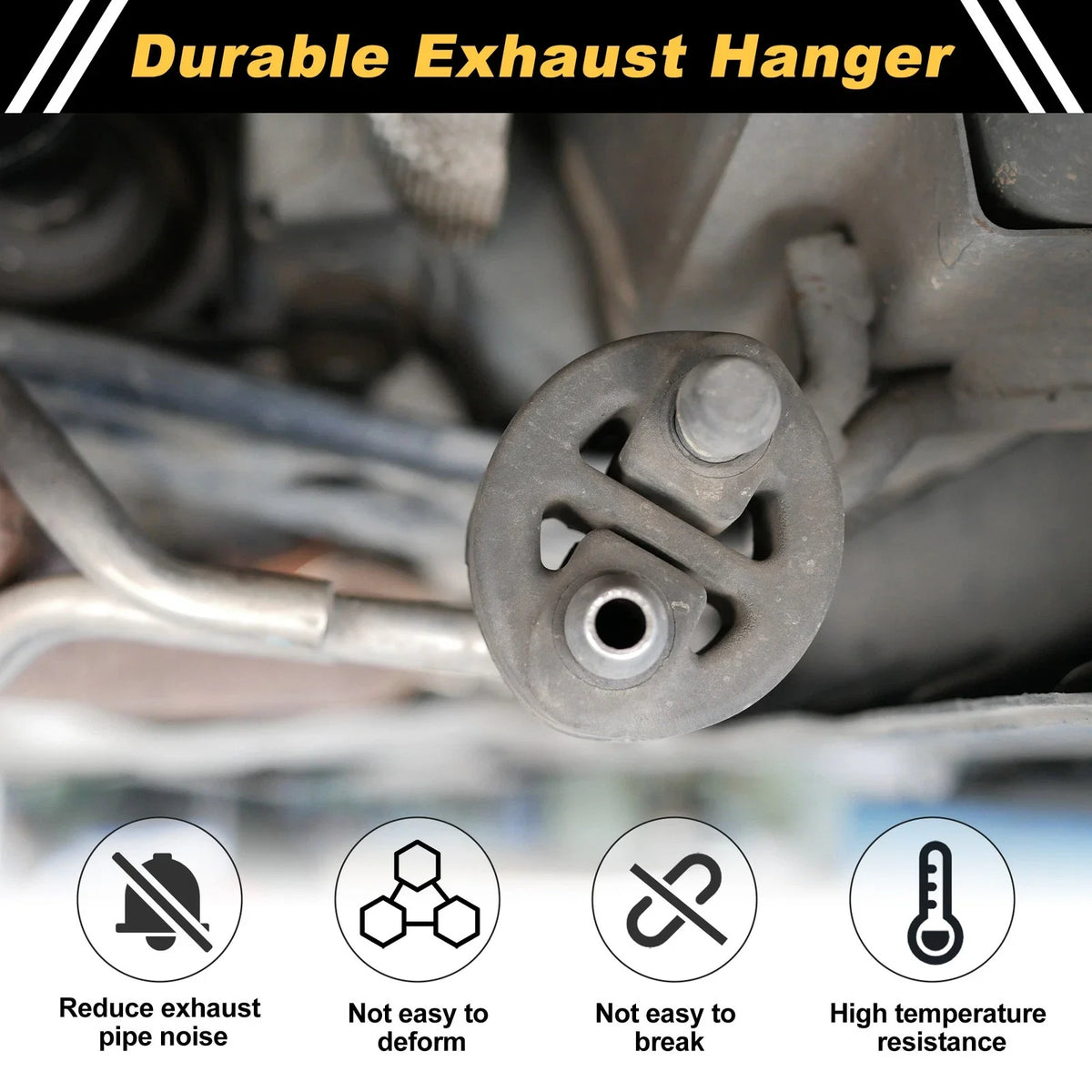 Muffler Exhaust Hanger for Kia Sportage (2011–2016) No. 35951 Black 1Pc