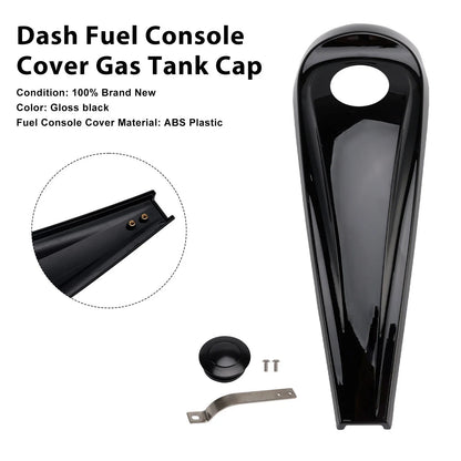 Dash Fuel Console Cover Gas Tank Cap for Harley Touring Electra Road Glide (2008–2023)