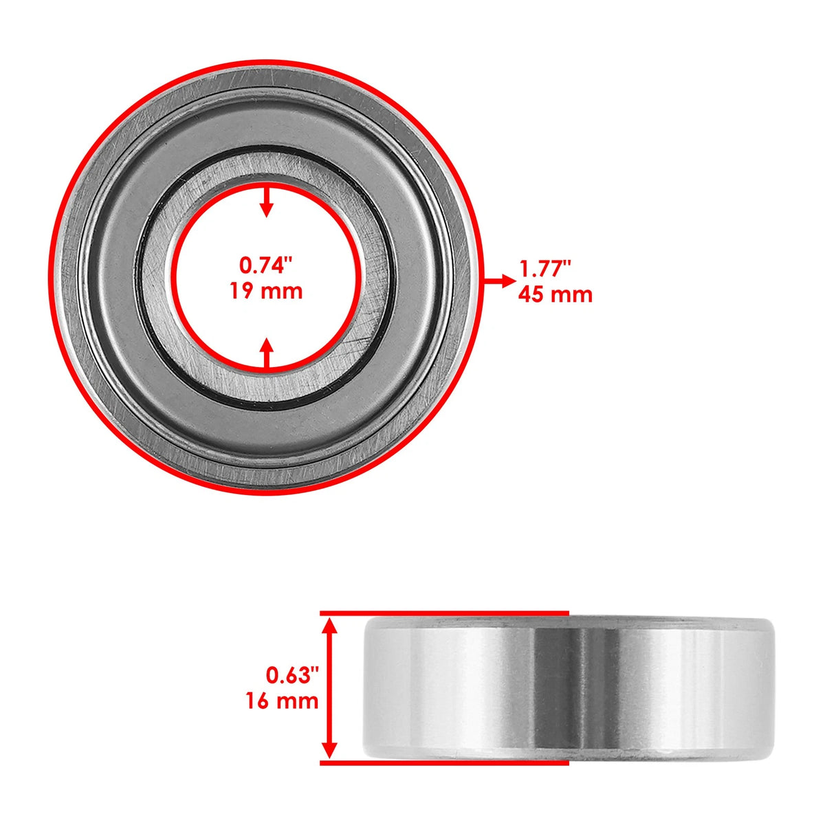 38" Deck Spindle Repair Kit for John Deere 108 111 111H 112L 116 116H 130 160 (BR189+BR189 - MD)