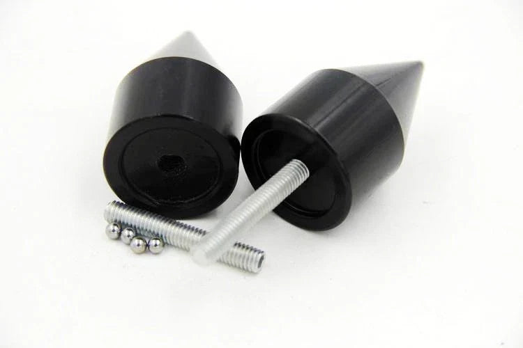 Black Spike Bar Ends for Suzuki GSXR 600 (1992–2013)
