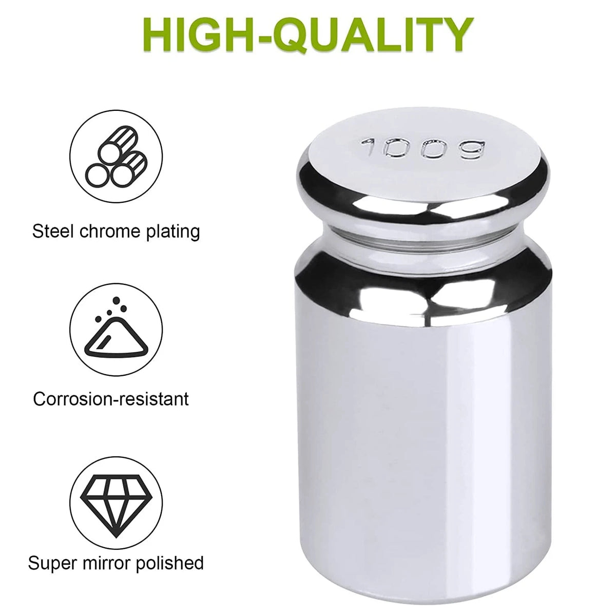 7 PCS Calibration Weights Set for Scale (1g, 2g, 5g, 10g, 20g, 50g)