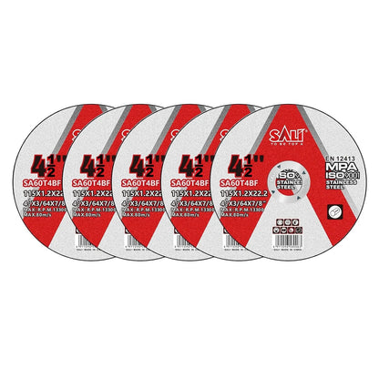 5 Pack 4-1/2 Inch Cut Off Wheels, Thin Cutting Discs .045" x 7/8"