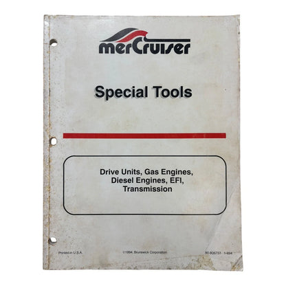 Drive Units Manual for Mercruiser 90-806737 (1994)