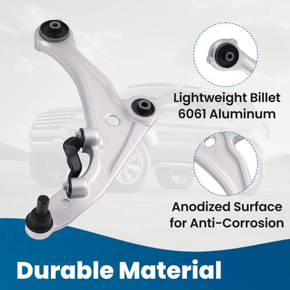 Front Lower Control Arm & Ball Joint for Nissan Altima (2007–2013) 1Y23AE, K620195, K620196, 521-075, 521-076