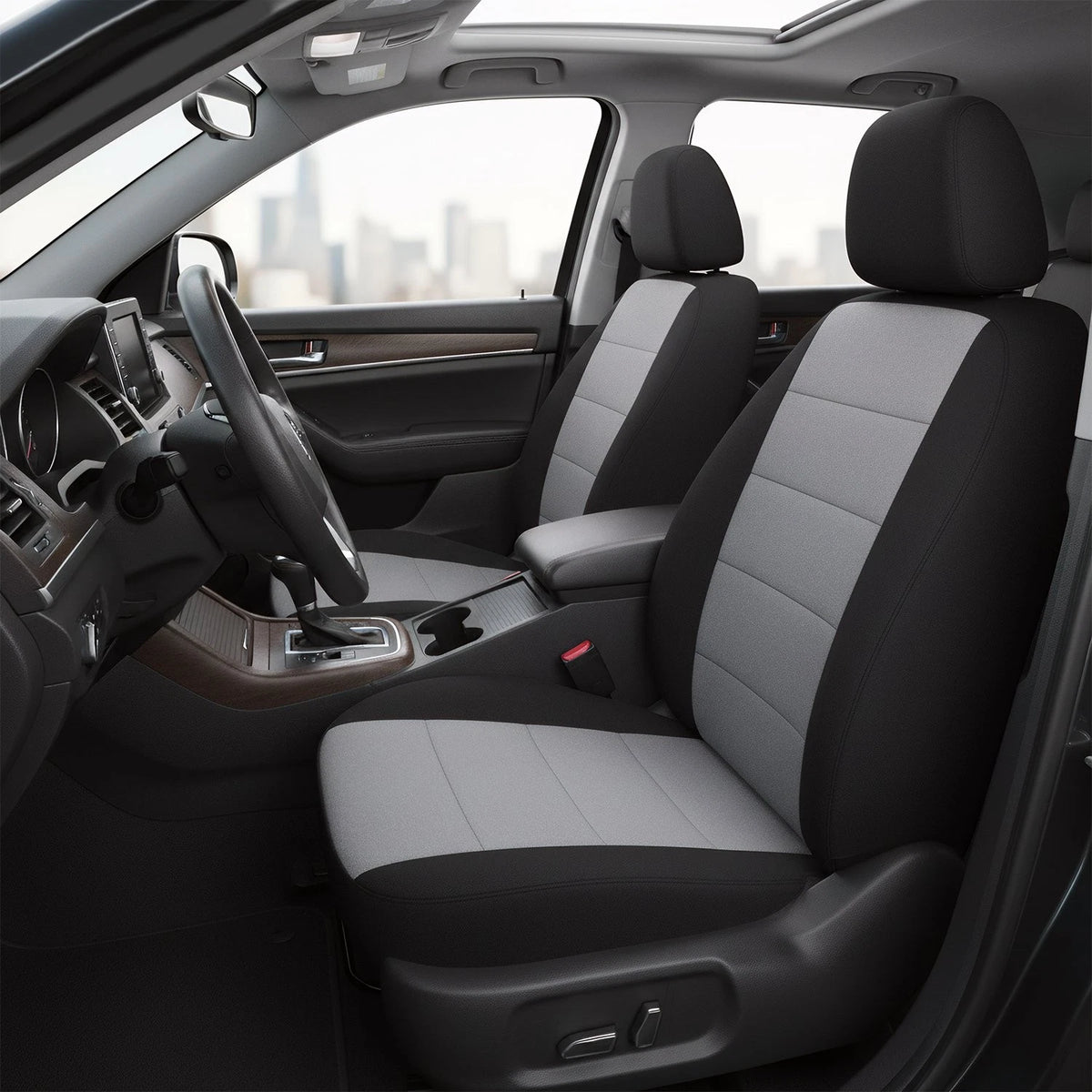 Set of 2 Highback Car Seat Covers for Ford Ranger (2004–2012) Deep-Gray