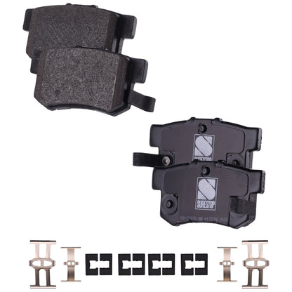 Set of 2 Brake Rotors and Pads for Honda Accord (2005–2007) Rear FWD