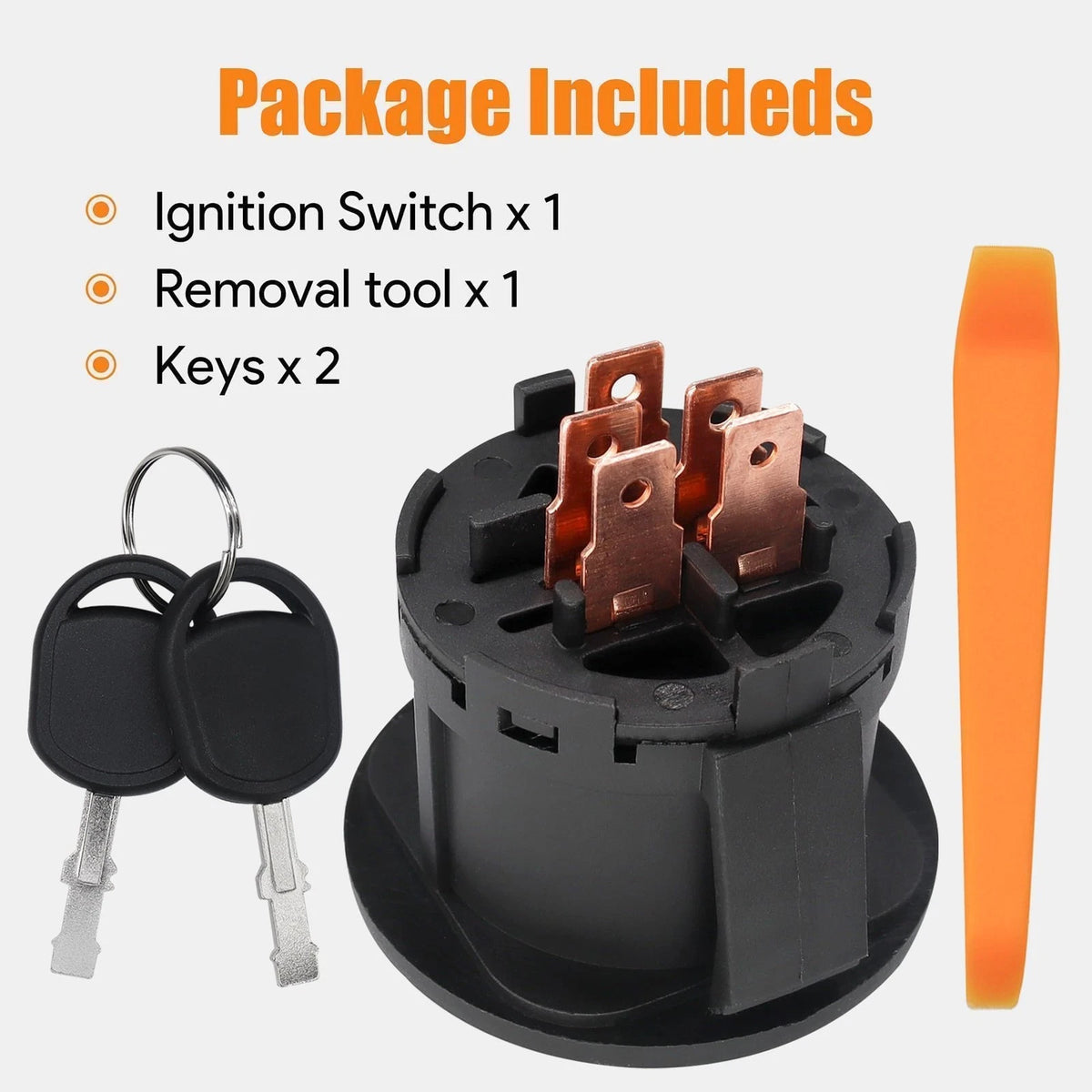 Starter Ignition Switch with 2 Keys for John Deere Small