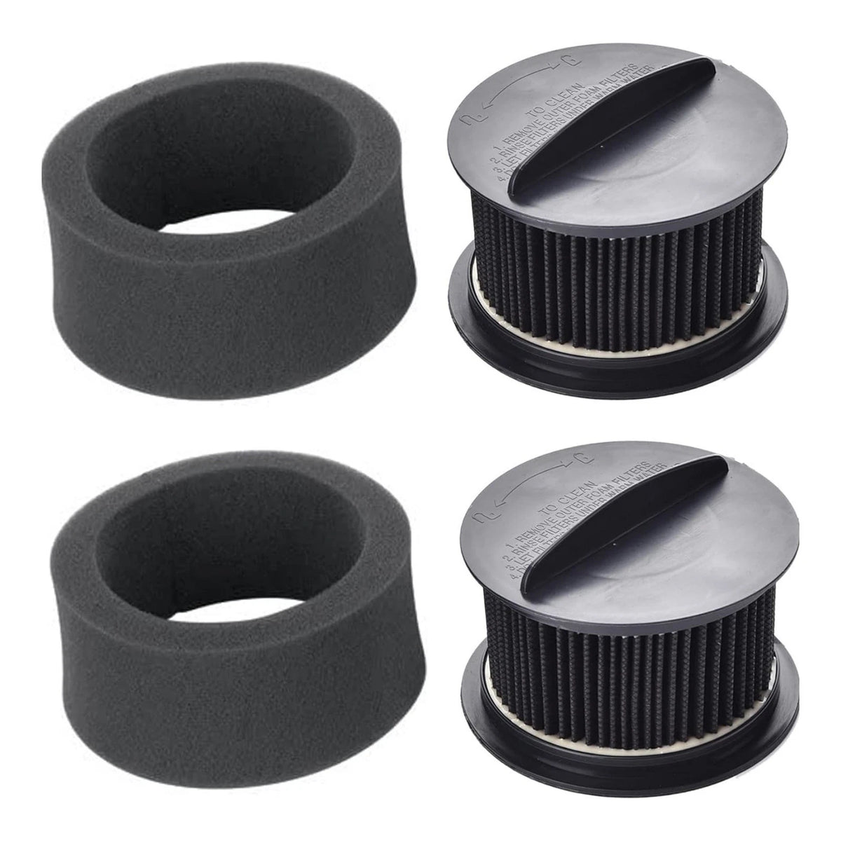2 Pack Reusable Pre Filter for Bissell PowerForce Helix (1240R)