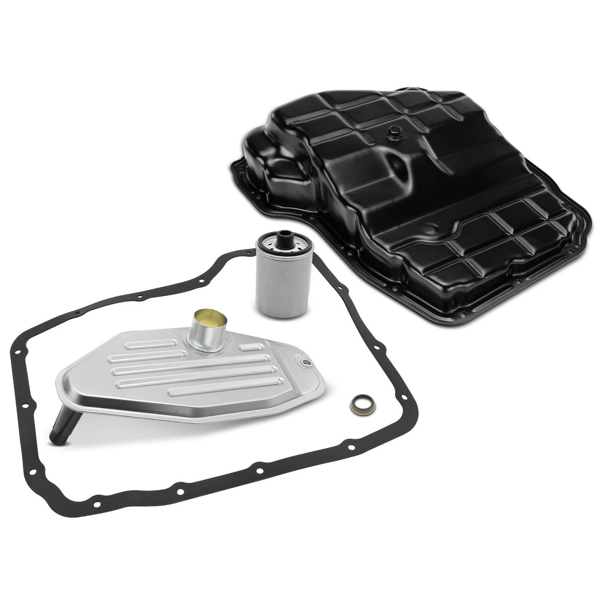 2X Transmission Oil Pan & Filter Kit w/ Gasket for Ram 1500 (2011–2023) - 4736676AA, 5013470AA, 5179267AD