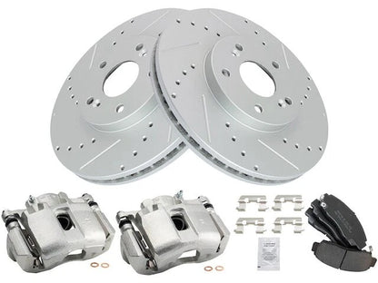 Set of 4 Brake Pads Rotors Calipers for Acura TSX (2004–2010) 14169PJMB