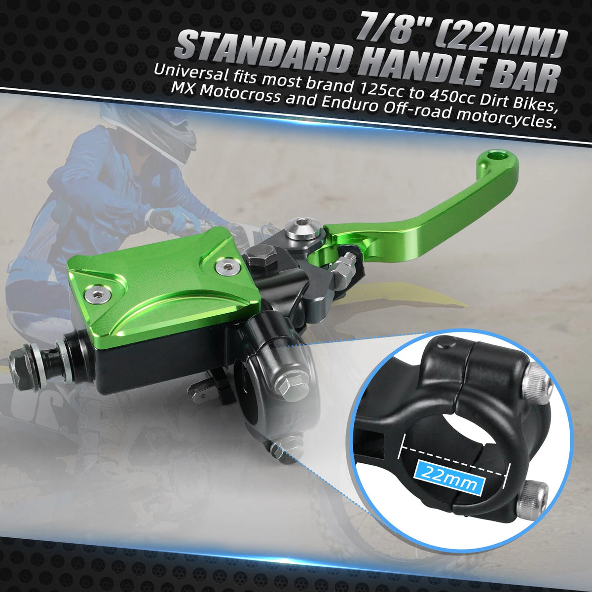 Hydraulic Brake Cable Clutch Levers Assembly for Kawasaki Dirt Bikes (MX, Enduro)