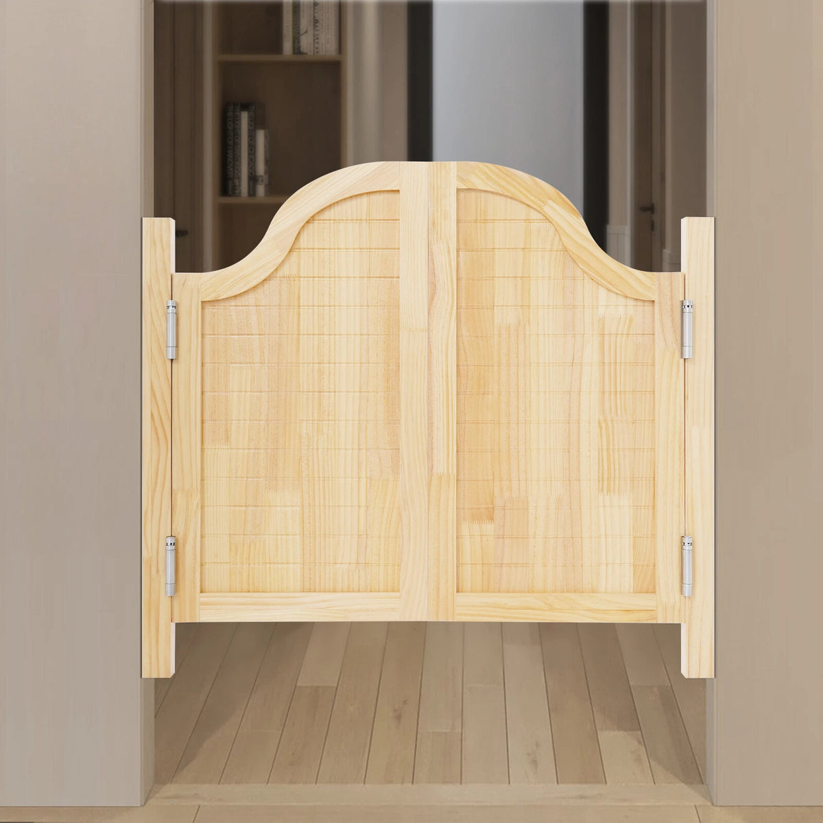 Double Half Cafe Doors for Wall Mount (Wood, Metal Hinge)
