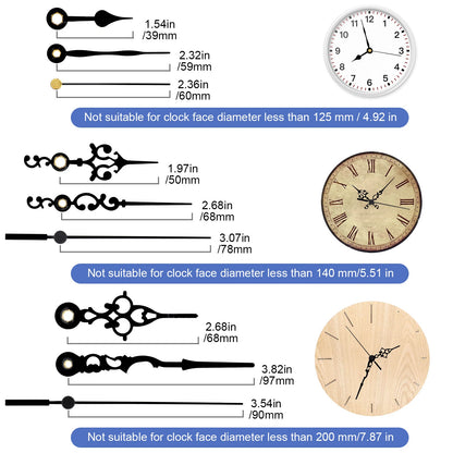 DIY Wall Clock Movement Mechanism Replacement Parts Kit
