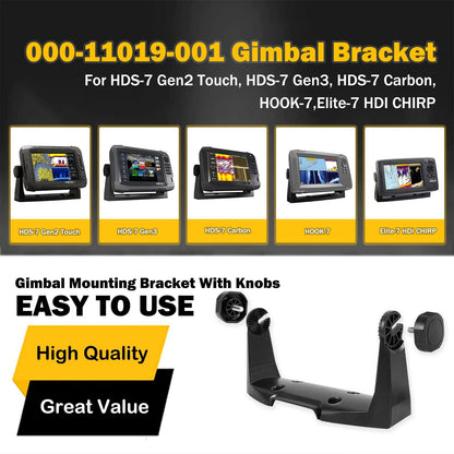 Gimbal Bracket for Lowrance HDS-7 Gen2/Gen3 Touch, HOOK-7, Elite-7