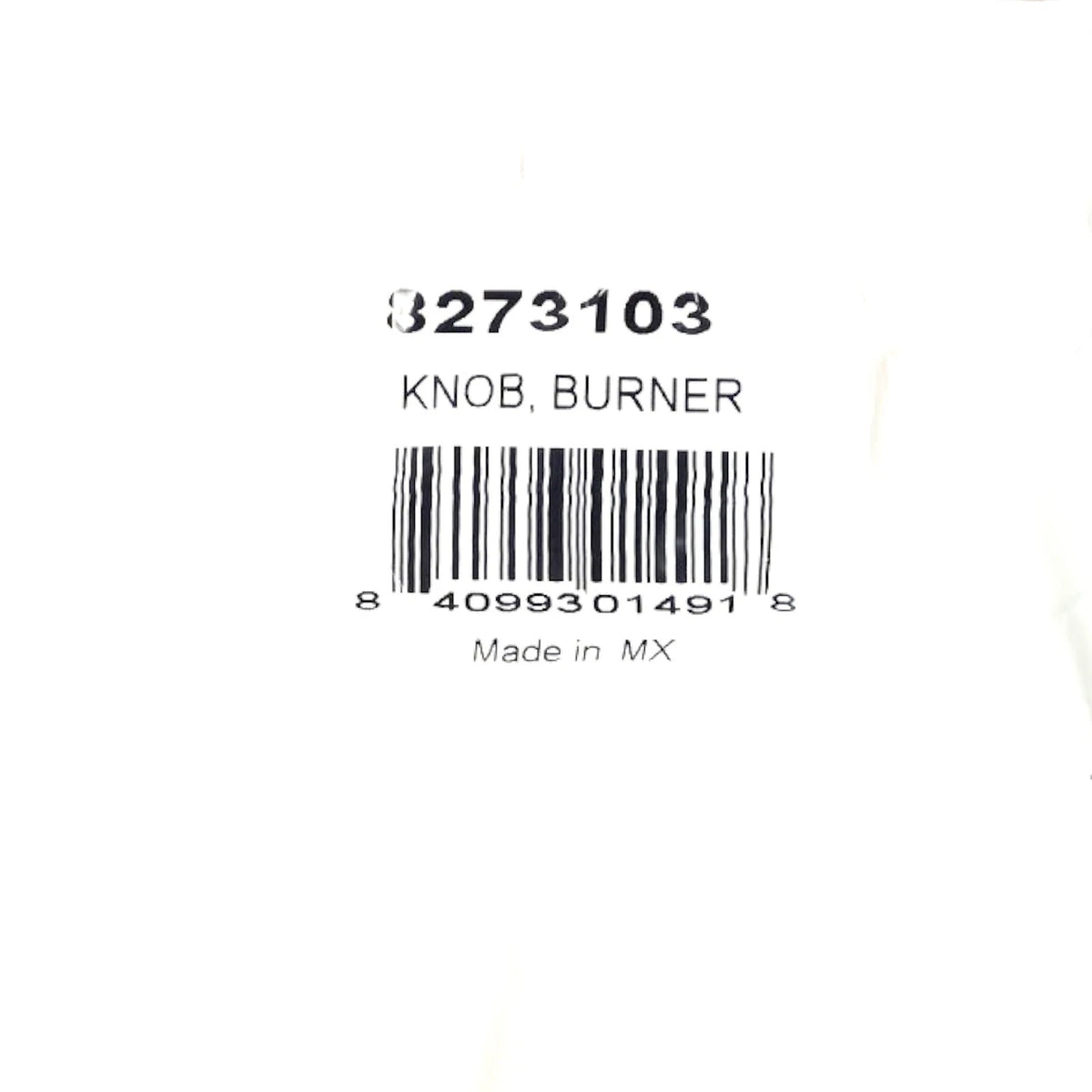ERP 8273103 Burner Knob for Whirlpool Gas Range Stove