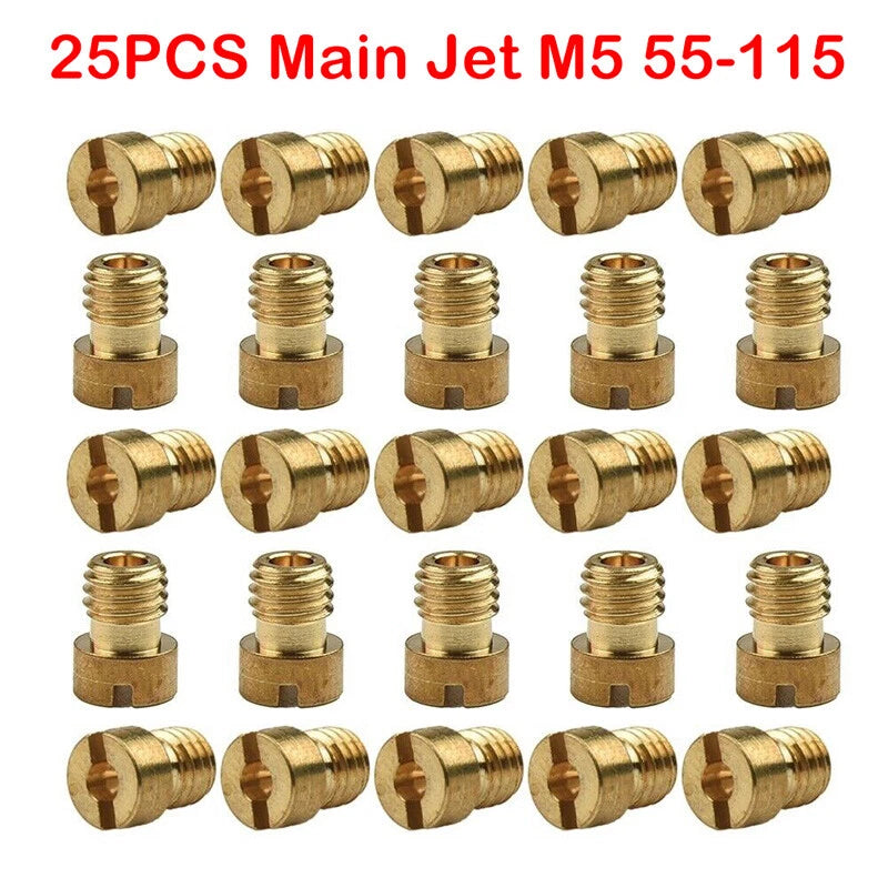 25 Pcs Carburetor Main Jets Set for Dellorto SHA 13 SHA 1419