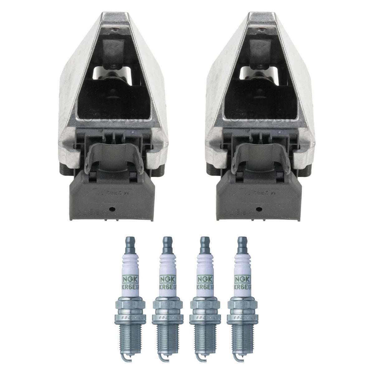 Set of 2 Ignition Coils & 4 G-Power Spark Plugs for Mercedes W202 C220 (1994–1996)