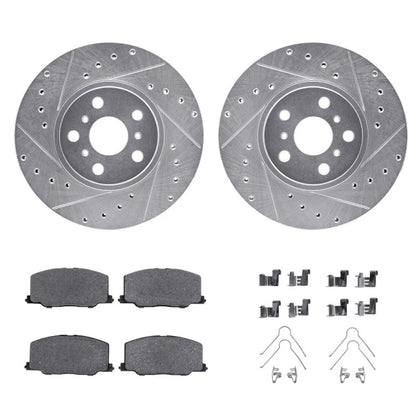 Rotor Set for Toyota Celica (1990–1993) ALX-PAU-DF-7512-76040-CLA1, Drilled & Slotted