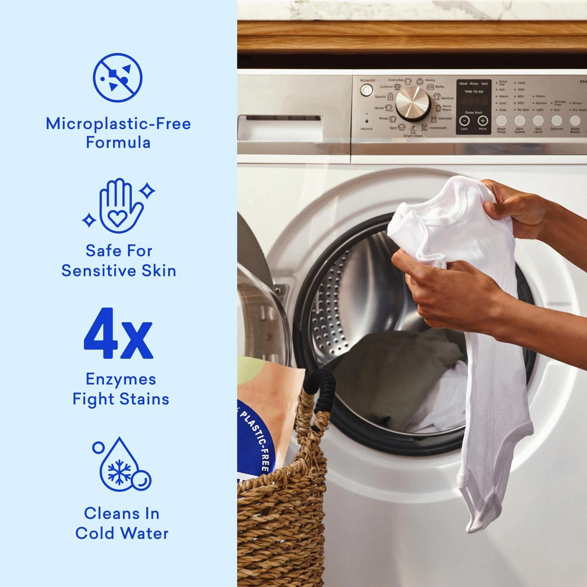 60 Count Laundry Detergent Tablets for Home Use (Pack of 1)