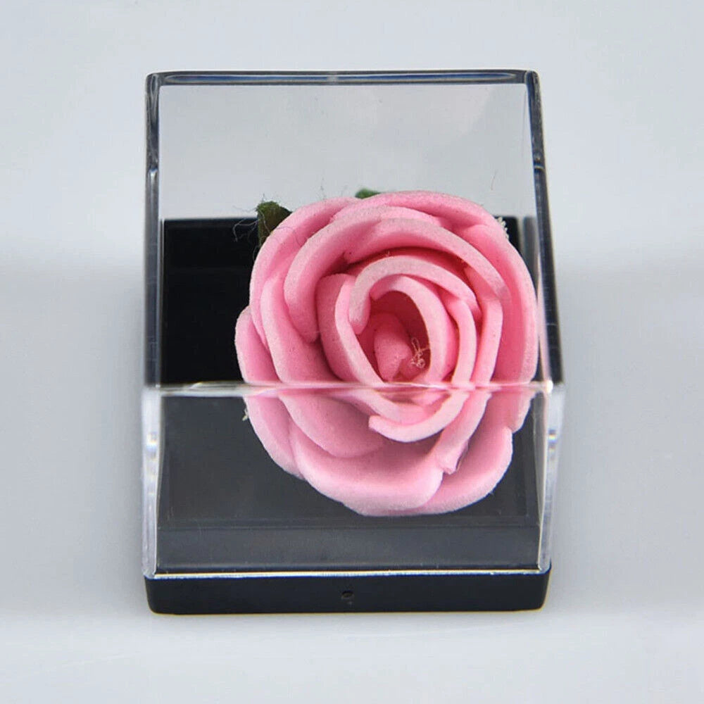 Transparent Rectangle Display Case for Jewelry Organizer