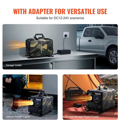 8KW Diesel Air Heater for Car (12V/24V/110V) with Bluetooth App Control
