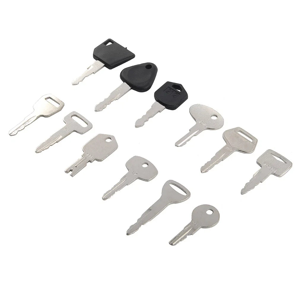 12PCS Forklift Keys Set for JCB, Volvo, Yale, Caterpillar