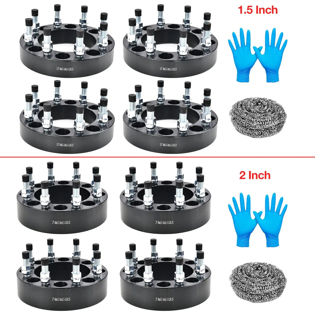 Set of 4 Wheel Spacers for Dodge Ram 2500 3500 (2014–2022) 1.5"/2"