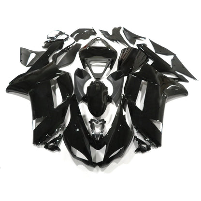 Gloss Black Fairing Kit for Kawasaki Ninja ZX6R (2007–2008) 636 Injection