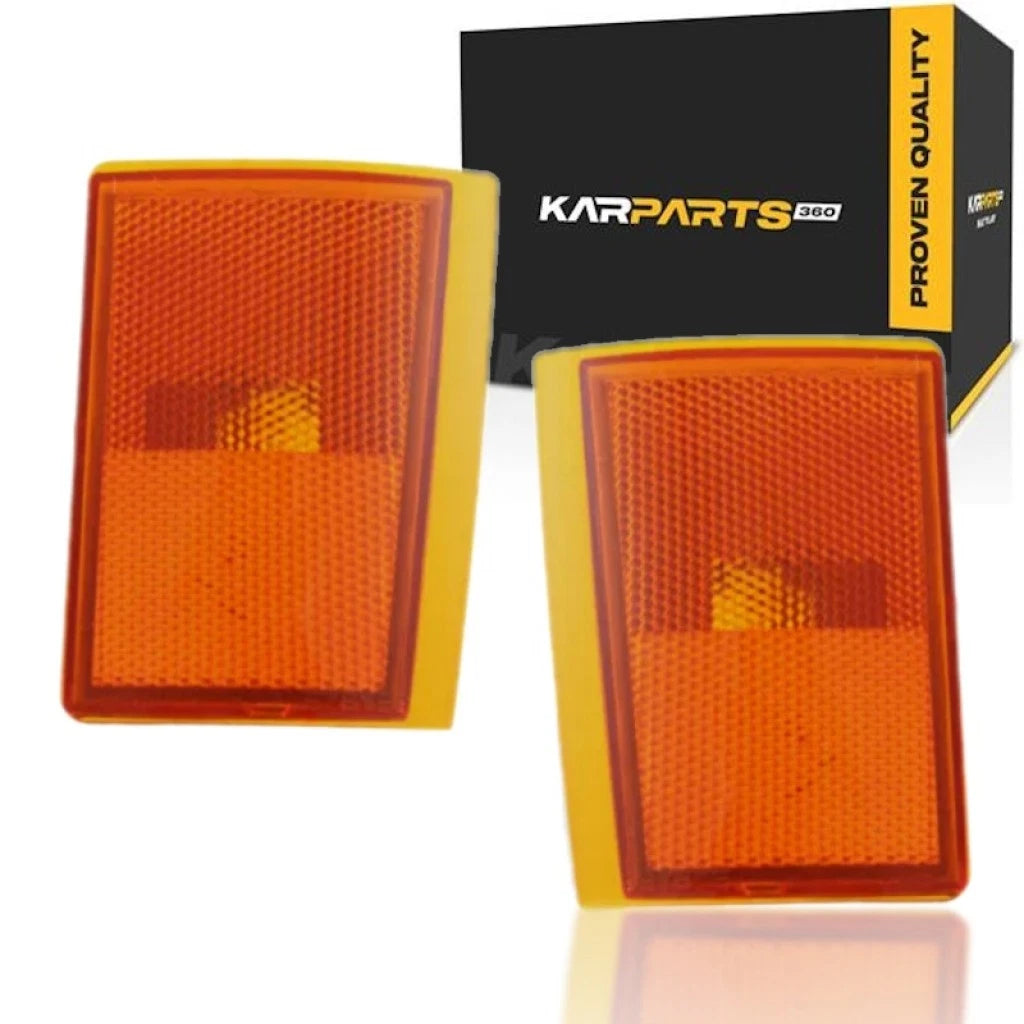 Set of 2 Side Marker Lights for Chevy C1500/2500/3500 (1988–1993) GM2551105, GM2550105