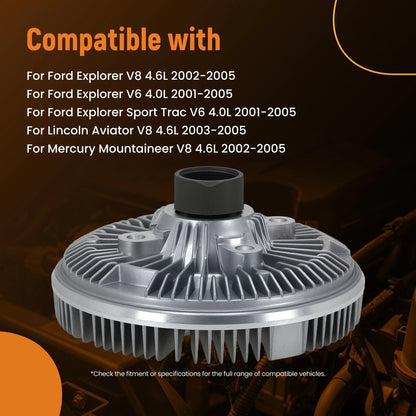 Cooling Fan Clutch for Mercury Mountaineer (2001–2005) 4L2Z8A616AA, 4IXH1T