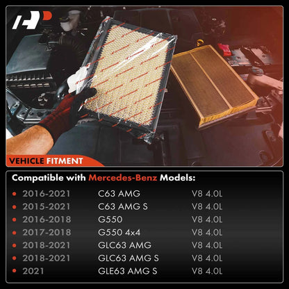 Engine Air Filter for Mercedes-Benz C63 AMG, GLE63 AMG S (2016–2021)