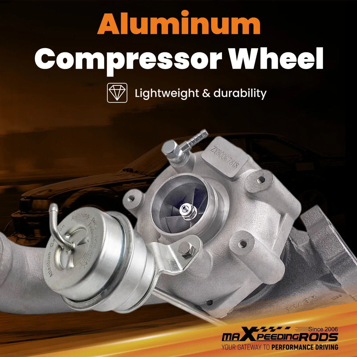 Turbocharger K04 Left Side for Audi RS6 4D 4.2L BCY Biturbo (2002–2004) 077145703PX