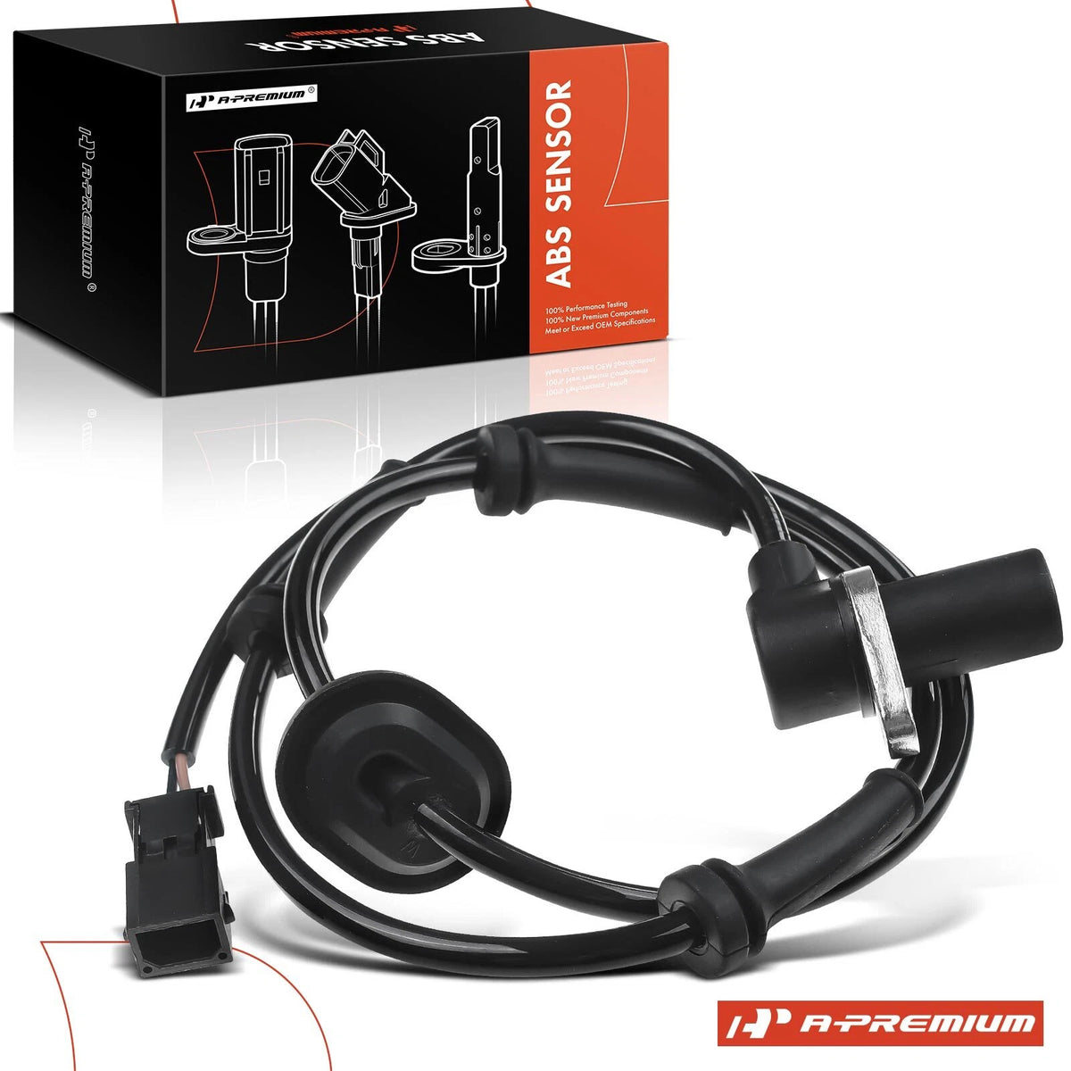 Rear ABS Wheel Speed Sensor for Audi A4 Quattro S4 (1999–2001) 3B0927807H, 4M0927807C, 4M0927807B, ALS516