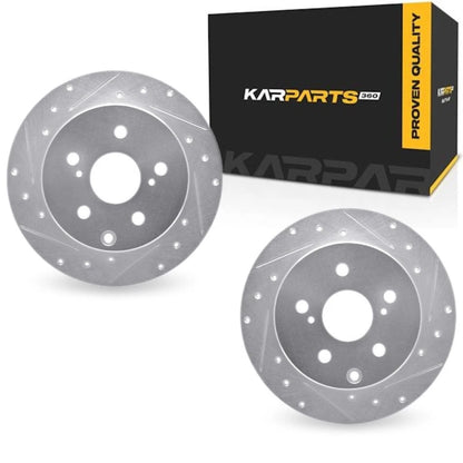 Set of 2 Brake Rotors for Toyota RAV4 (2006–2018) ALX-PAU-DF-7002-76113-CLA1
