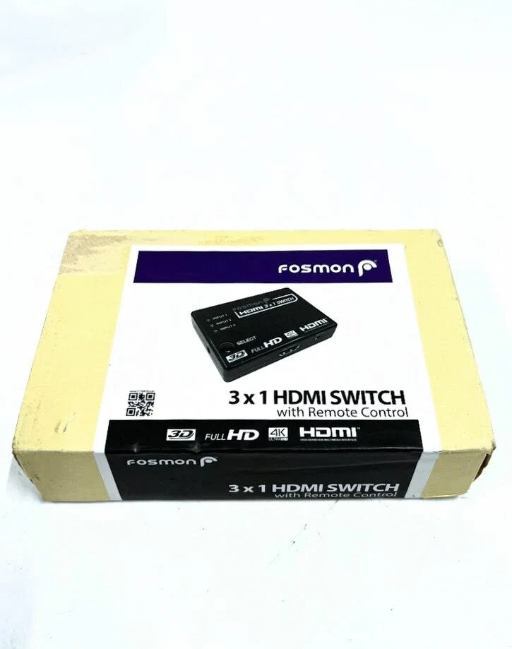 3X HDMI Switch for Fosmon (7956508063) with Remote Control