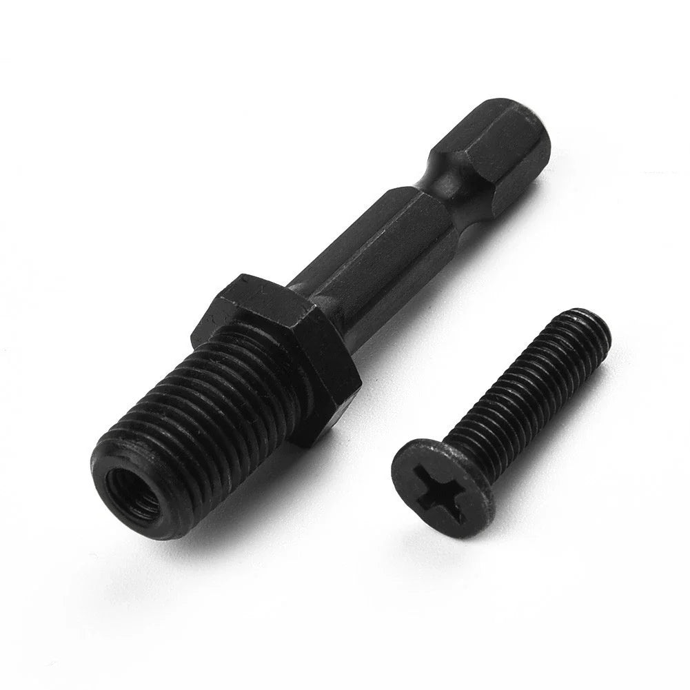 1/4 Hex Black Adapter to 3/8-24UNF for Drill Bit Chuck (UK)