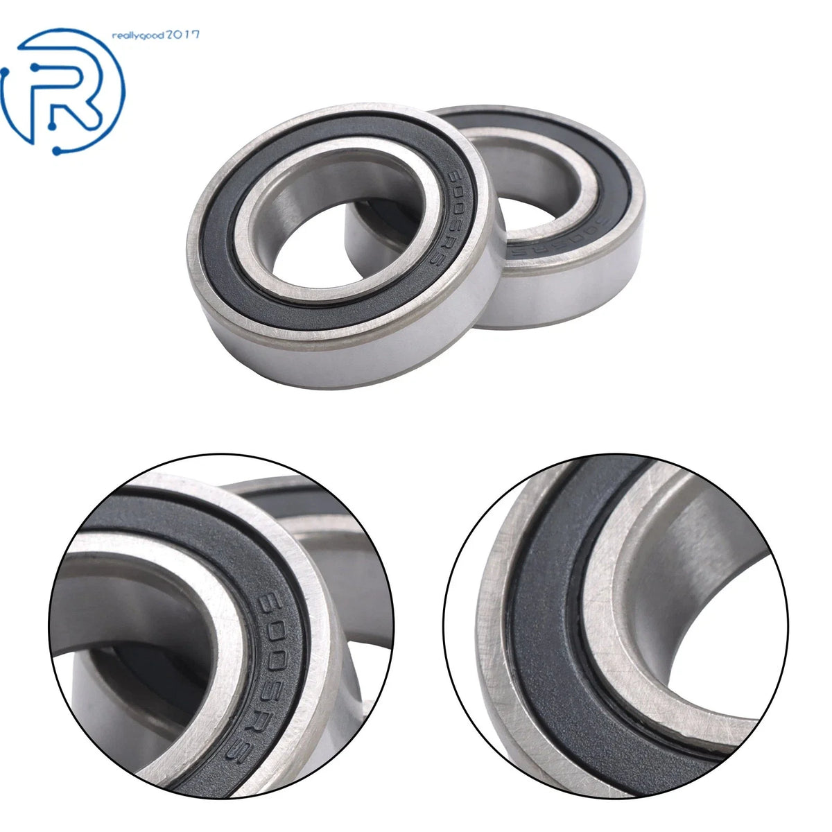 10Pcs 6005-2RS Ball Bearing for (25×47×12mm)