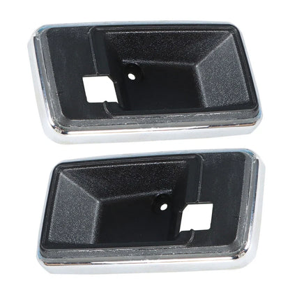 Set of 2 Black Door Handle Bezel Cups for Firebird Trans Am Camaro (1977–1981)