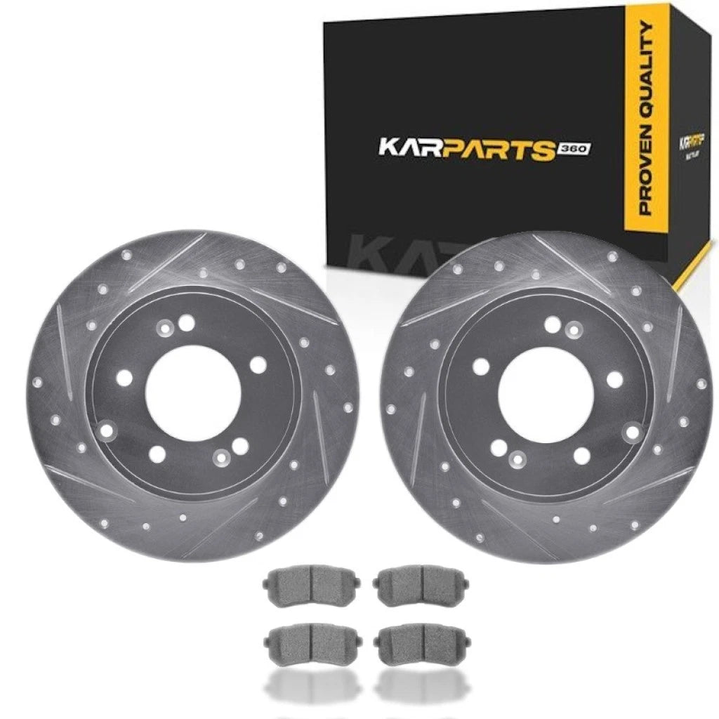 Rotor Set for Kia Optima (2017–2019) | Drilled and Slotted | ALX-PAU-DF-7512-03037-CLA3