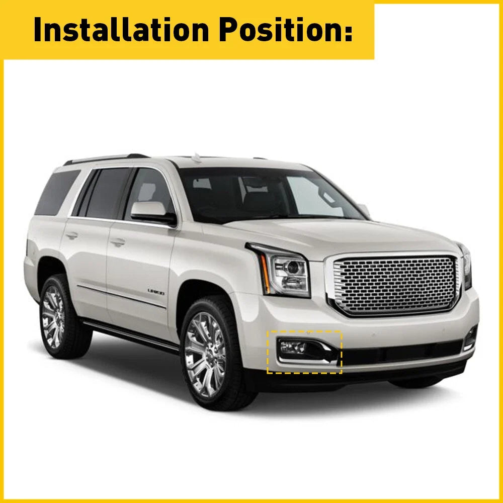 Chrome Trim Fog Lamp Cover for GMC Yukon XL (2015–2020)